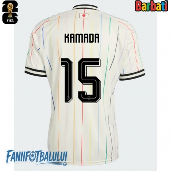 Japonia Daichi Kamada #15 Tricou Fotbal Replică Mondial 2026 Barbati Deplasare